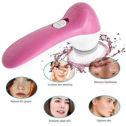 Electric Facial Cleansing Brush and Massager